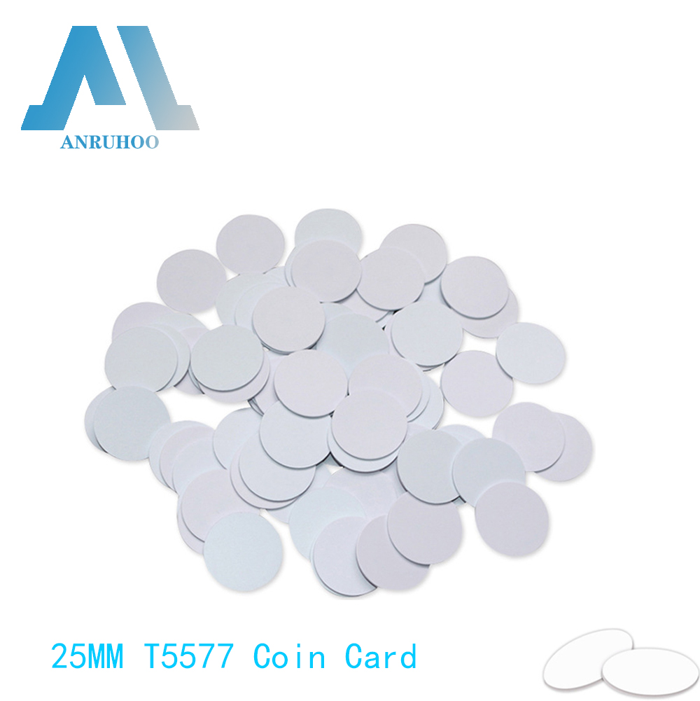 5/10PCS RFID Toegangscontrole Coin Card 125Khz EM4305 Herschrijfbare Kopie Sleutelhanger Smart Chip Badge T5577 copier Duplicator Sticker