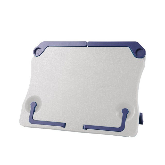 Folding Portable Desktop Sheet Music Book Stand Holder Table Top Cook Bookend Reading Shelf Organizer Tablet Phone Bracket: White