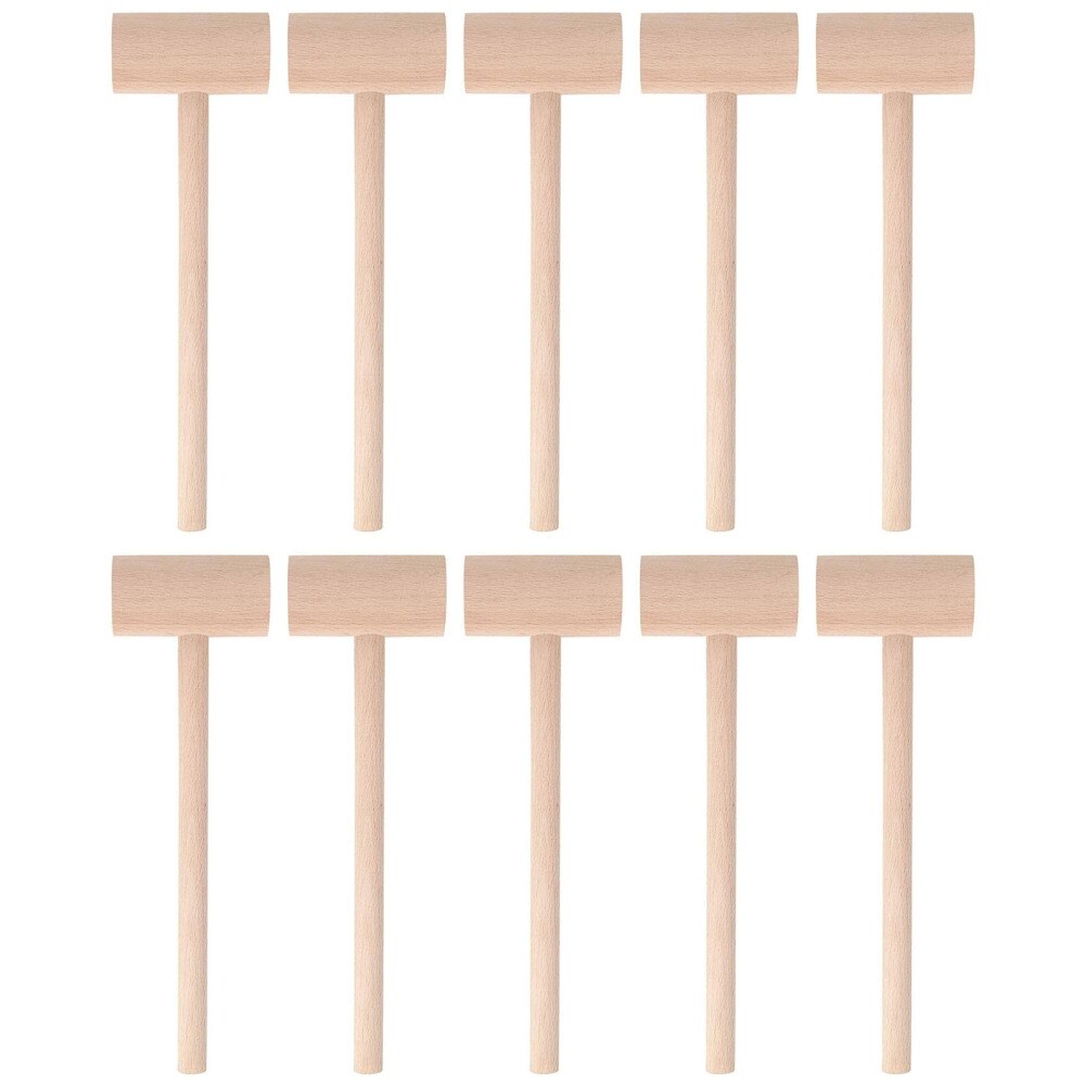 10Pcs Vlees Hamer Vlees Mals Hamers Steak Gereedschappen Keuken Benodigdheden Mallet Klein Gereedschap Keukengerei Houten Hamer