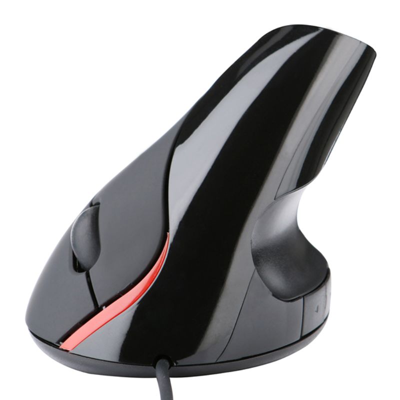 Mouse usb óptico vertical com design ergonômico cura de pulso para computador pc notebook