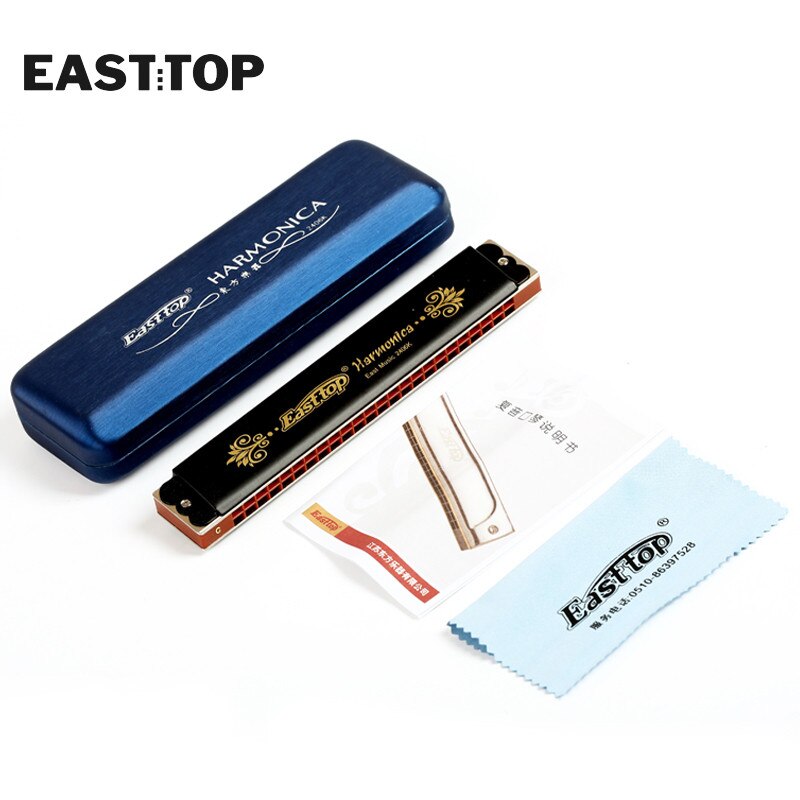 EASTTOP T2406K 24 trous trémolo Harmonica clé de... Grandado