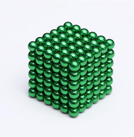 216 Pz/set 3D Magia Magnete Magnetico Blocchi Balls Sfera Cubo Perline di Costruzione Giocattoli Partito FAI DA TE Decorazione Accessori Per La Casa: green