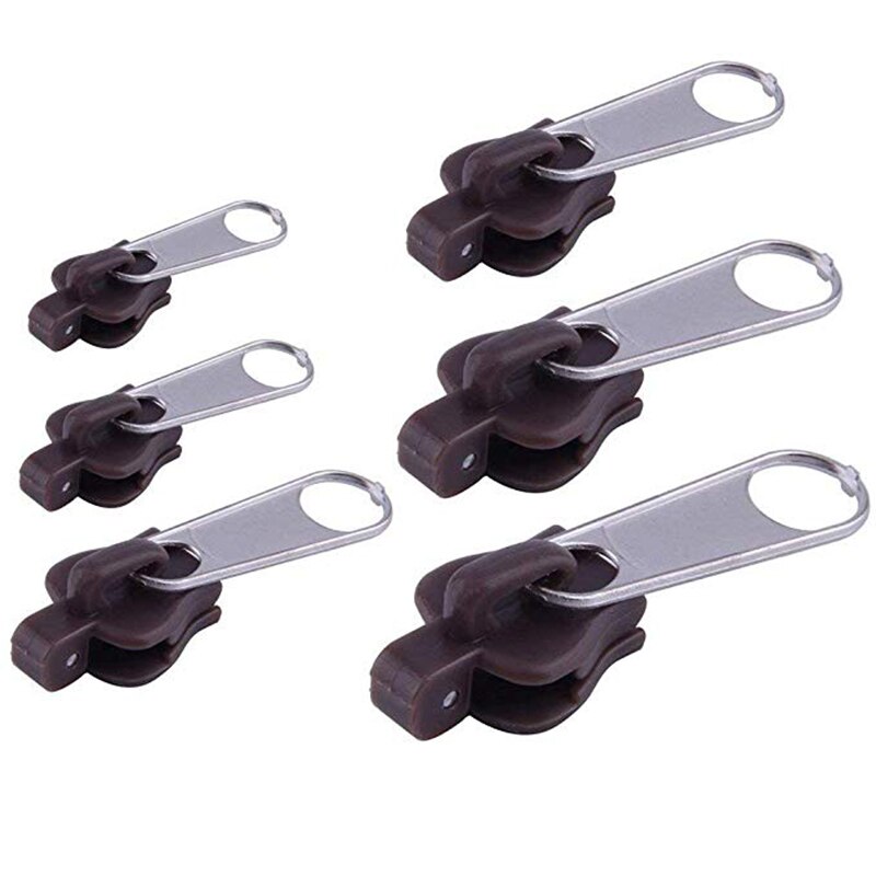 6 Pcsset Rits Sliders Universal Instant Fix Rits Reparatie Kit Vervanging Zip Slider Tanden Rescue Ritsen @