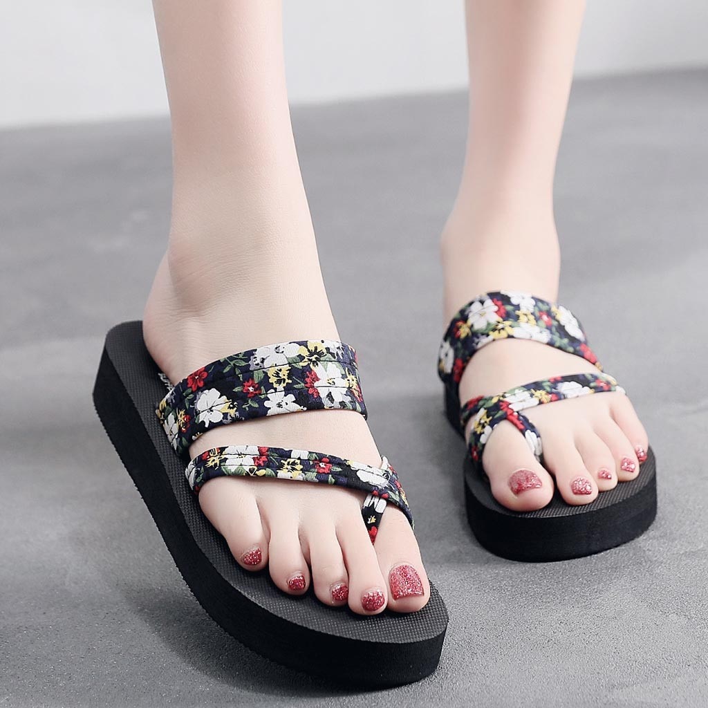 Chanclas antideslizantes para mujer, Sandalias planas de playa, calzado para mujer,