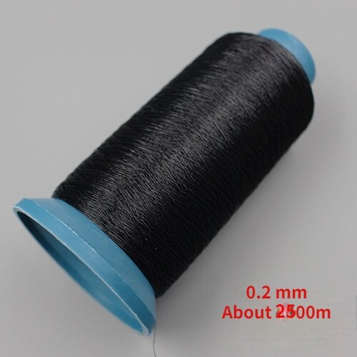 0.1mm~0.25mm Transparent fish thread sewing DIY Nylon String Beading Cord Thread For Jewelry Invisible crystal thread: 0.2mm Black