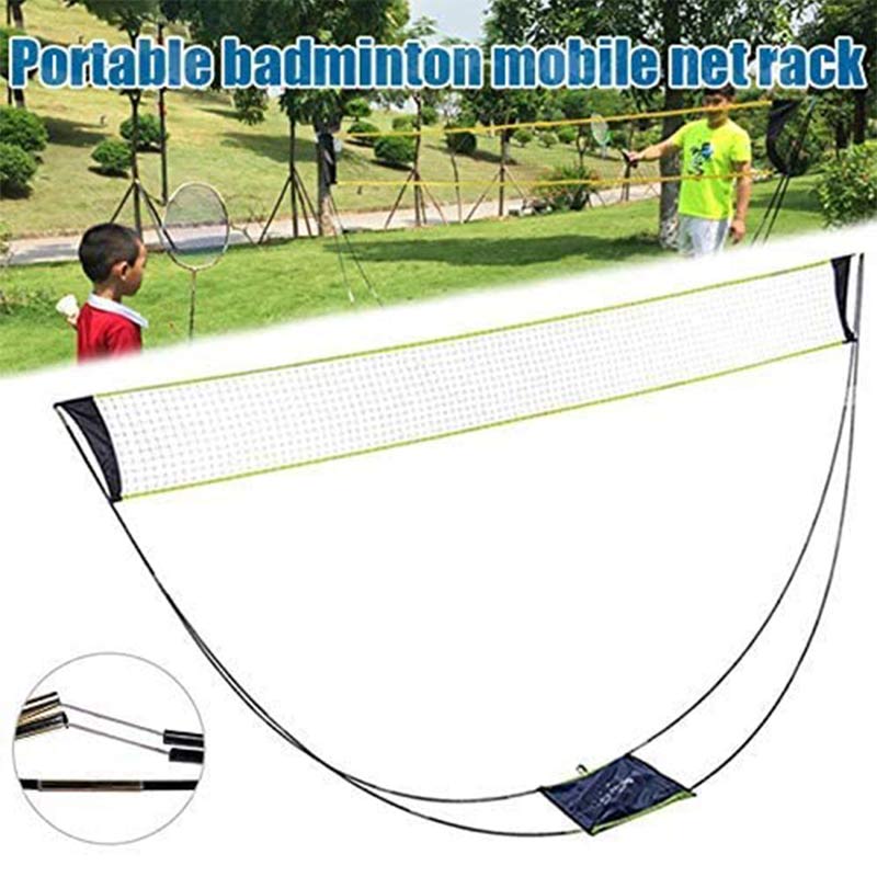 3M Portable Badminton Net Frame Support Tennis Volleyball Training Square Mesh Tennis Net Square Network Badminton