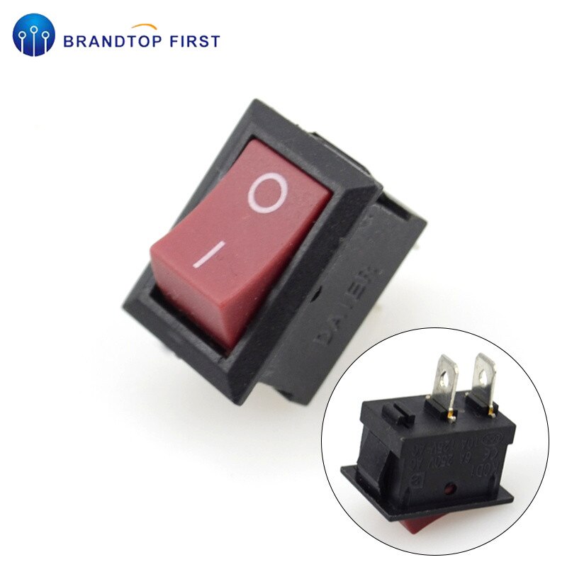 21*15mm rocker switch waterproof cover boat rocker switch 2Pin red black white