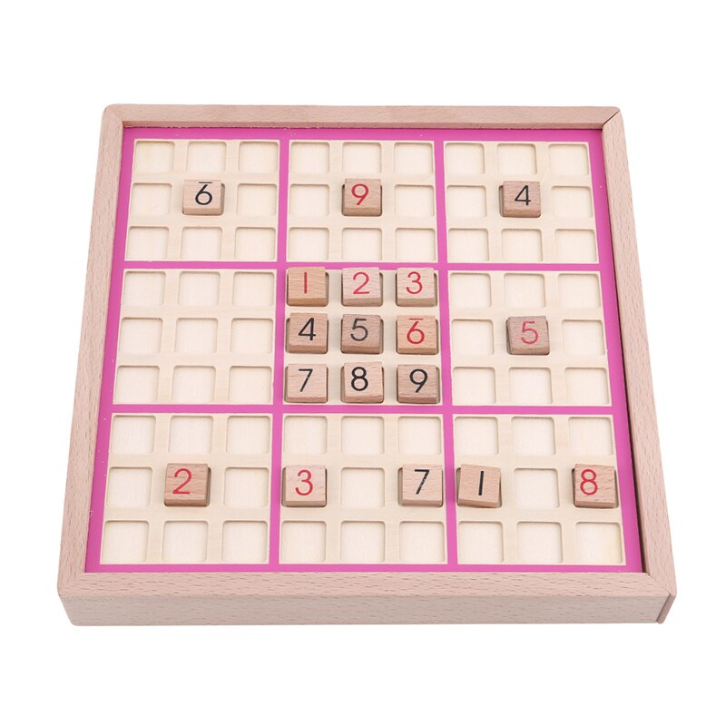 Beste Kinderen Sudoku Schaken Beuken Internationale Checkers Vouwen Spel Tafel Speelgoed Leren & Onderwijs Puzzel Speelgoed: pink