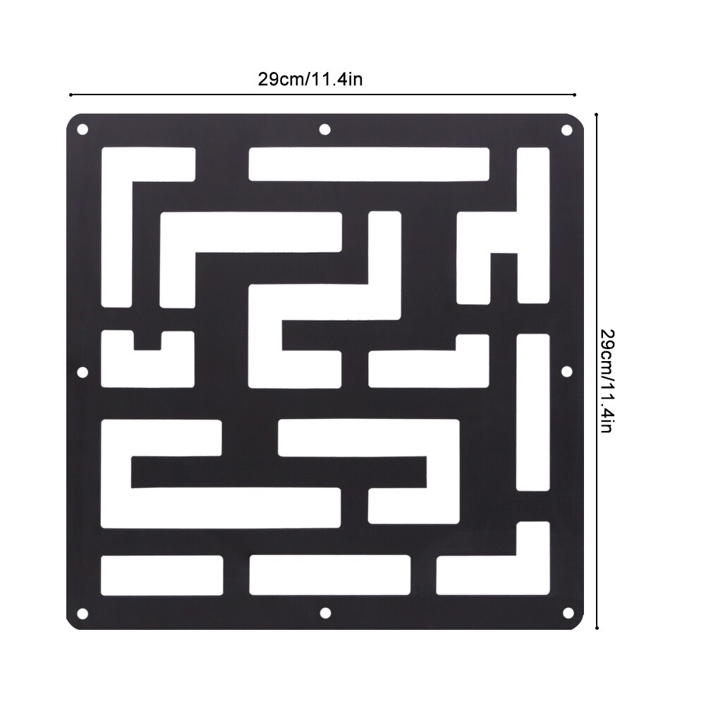 12 Pcs DIY Room Divider Screen Hanging Study Sitting Room Divider Living Room Bedroom Rooms Dining Hotel Bar School Decor Black