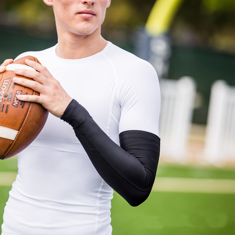 SPOSAFE 1PCS Quick Dry UV Schutz Arm Ärmeln Ellenbogen Basketball Pad Fitness Armschützer Sport Radfahren Arm Wärmer