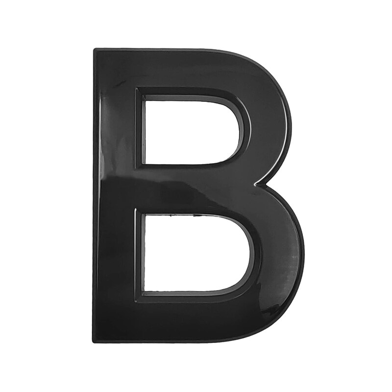 10cm 3D Style Self Adhesive House Numbers and Letters Door Address Number Stickers for Apartments Mailbox Office Hotel Room: B