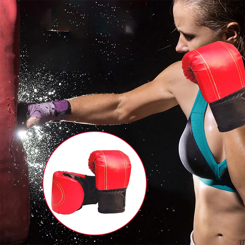 1 Paar Boxhandschuhe Erwachsene Damen Herren Boxen Sanda Handschuhe unisex Boxtraining ÜSpund Lederhandschuhe Sportschutzhandschuhe