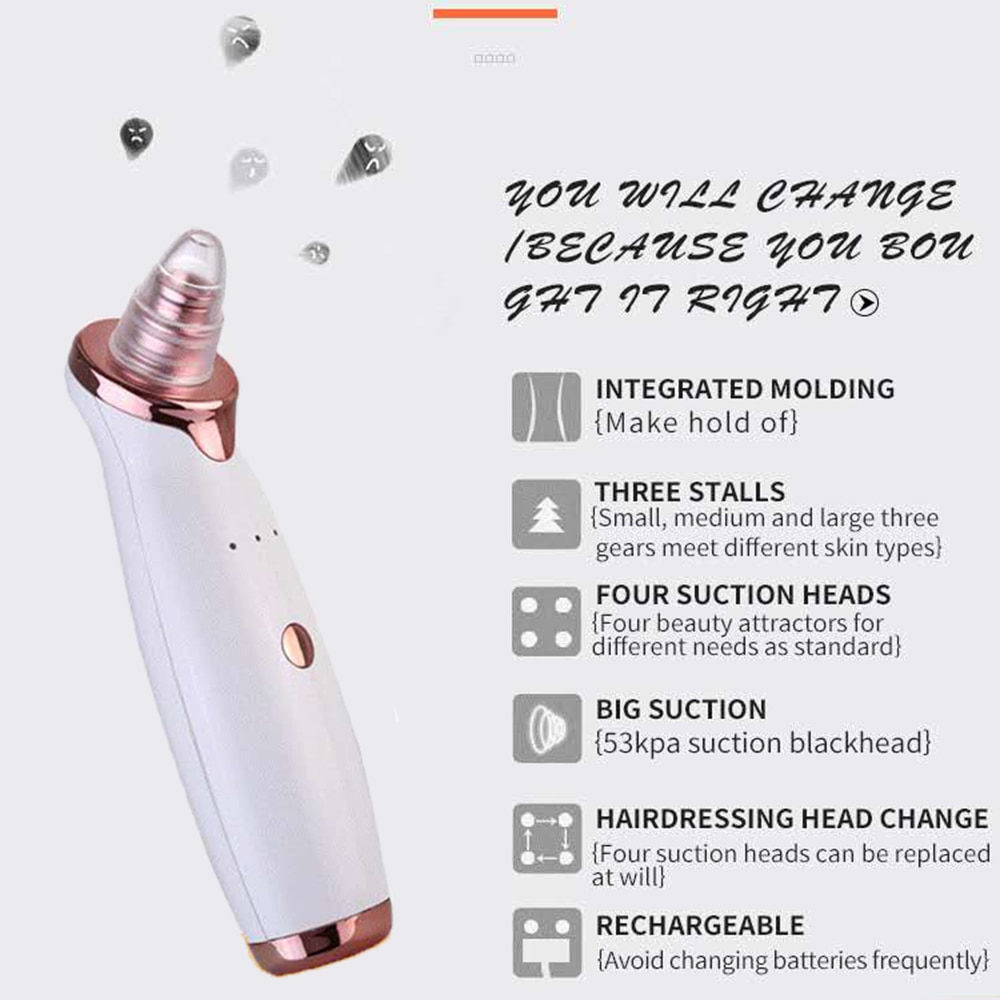 Vacuum Pore Cleaner Face Cleaning Blackhead Remover Tool Blackhead Pore Acne Removal Facial Cleansing Machine Skin Care Device#1