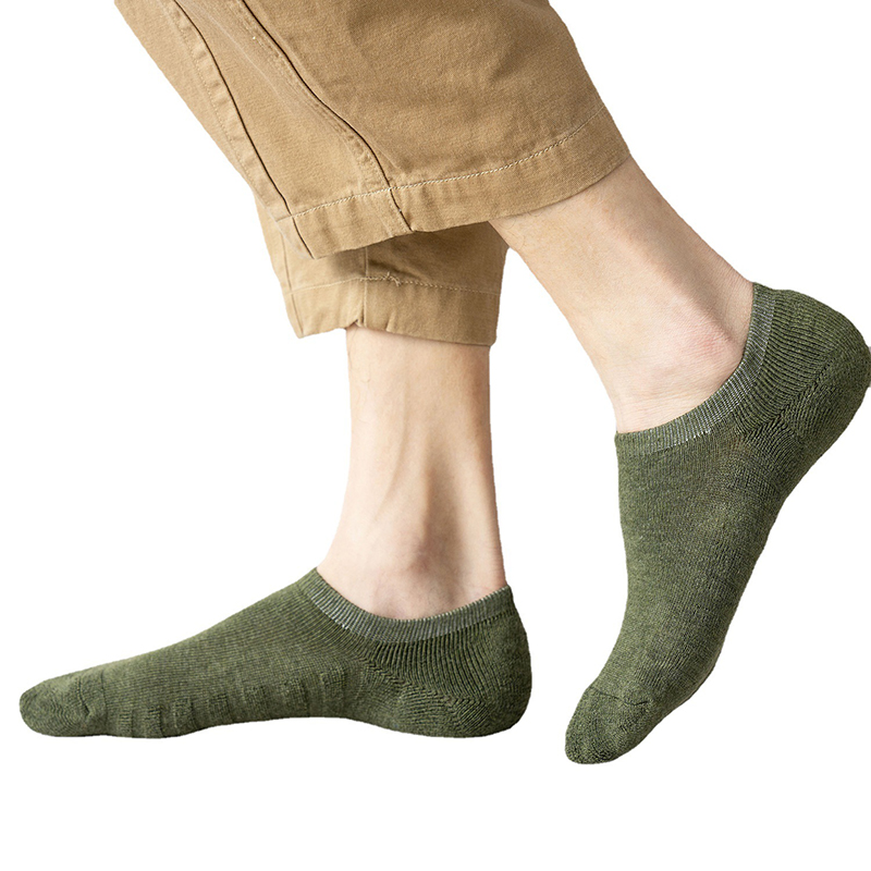 5 Pairs Men Short Socks Cotton Crew Ankle Casual Soft Low-Cut Non-Slip Breathable Summer Autumn Sock for Male