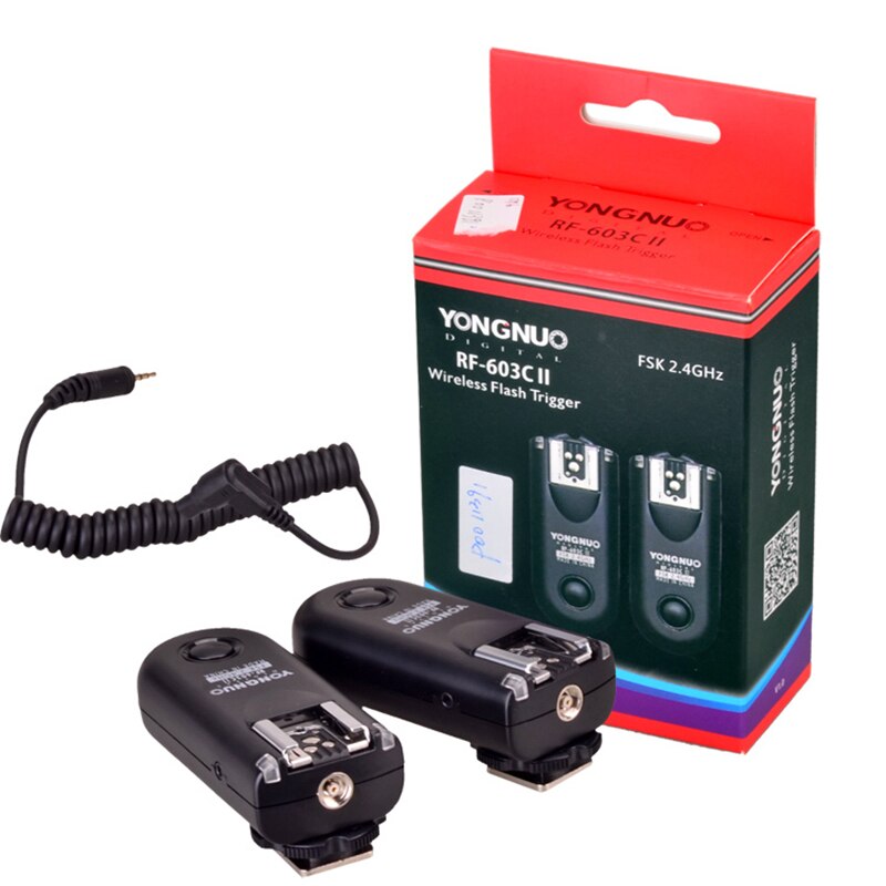 YONGNUO RF-603 II C1 Radio inalámbrico, disparador de Flash remoto para Canon 1100D 1000D 600D 700D 650D 100D 550D 500D 450D 400D 350D 300D