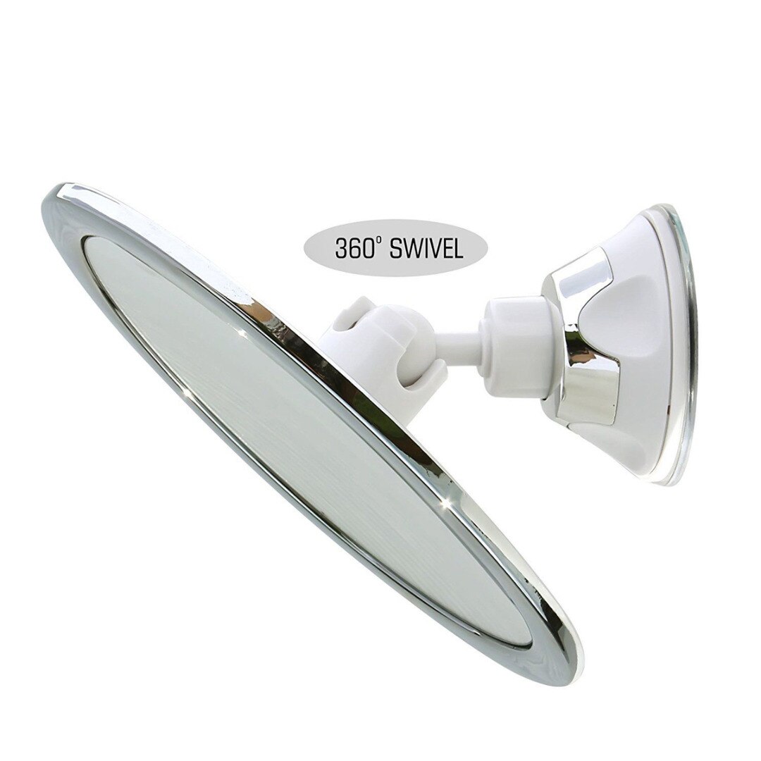 360 Degrees Bathroom Suction Cup Bath Mirrors Fogless Bath Shower Make Up Mirrors Anti-Fog Man Shaving Mirror