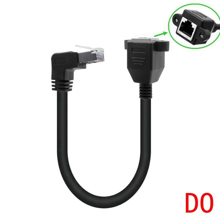 Cat6 Ethernet Cable RJ45 Right Angle UTP Network Cable Patch Cord 90 Degree Cat6a Lan Cables for Laptop Router TV BOX: CAT6 0.3M / DO