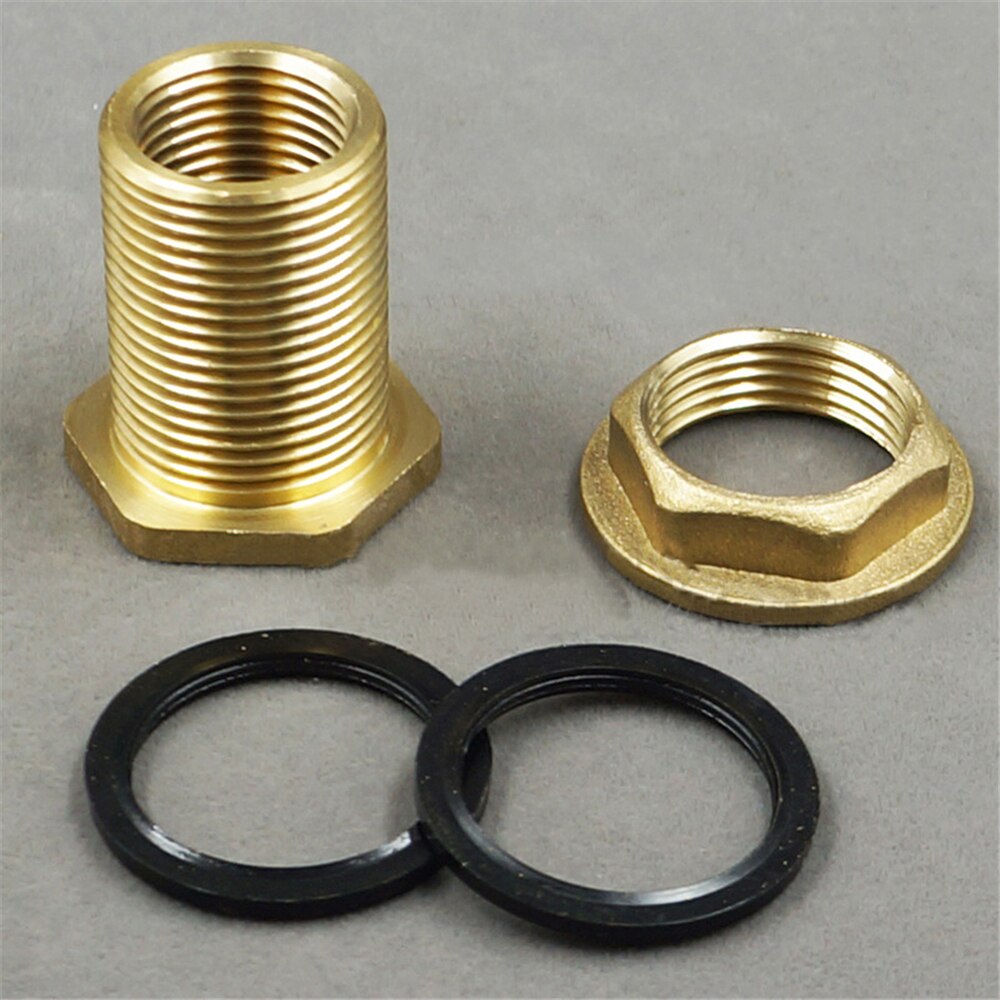 Water Tank Connector 1/2" To 3/4" Copper Joint Fittings Fish Tank Drainage Male Female Diameter Connector Threaded Bulkhead Part
