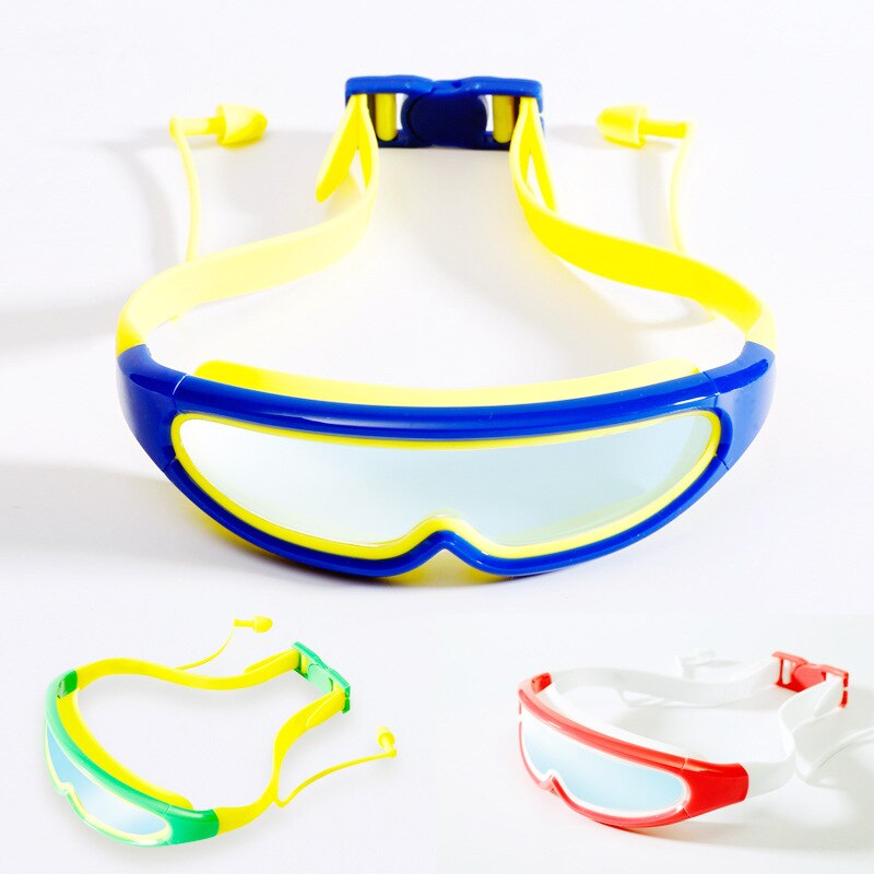 160G Ster Je Kinderen Grote Doos Zwembril Waterdicht Anti-Fog Kind Zwemmen Bril Met Een-stuk Oordopjes