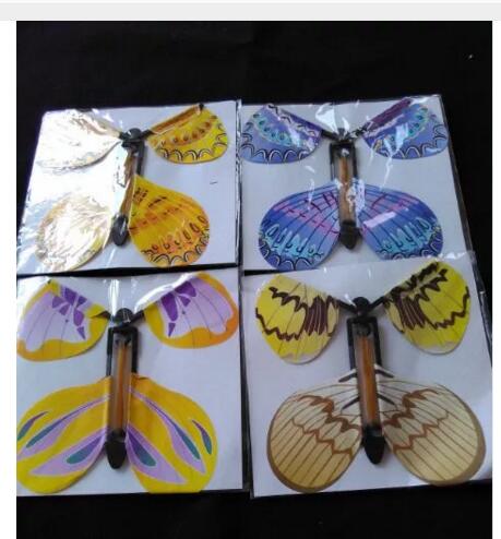 5 stks De magic vlinder vliegende vlinder met kaart Speelgoed met lege handen solar vlinder bruiloft magic props goocheltrucs