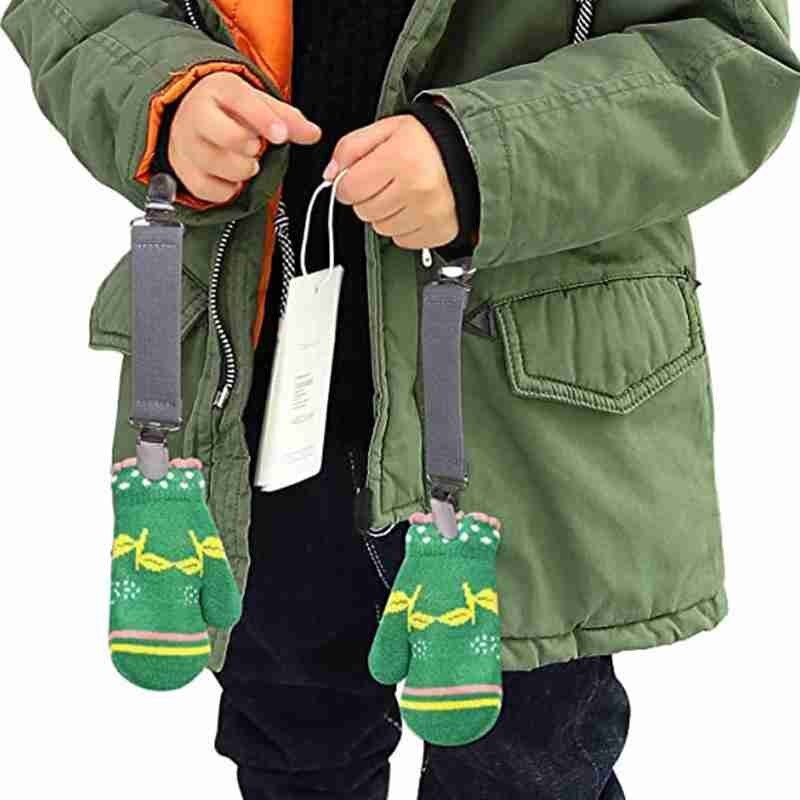 Pince à gants multi-usages pince à paire élastique pince à châle pince à jarretelle pour enfants en plein air mitaines de Ski accessoires Clips pince à gant