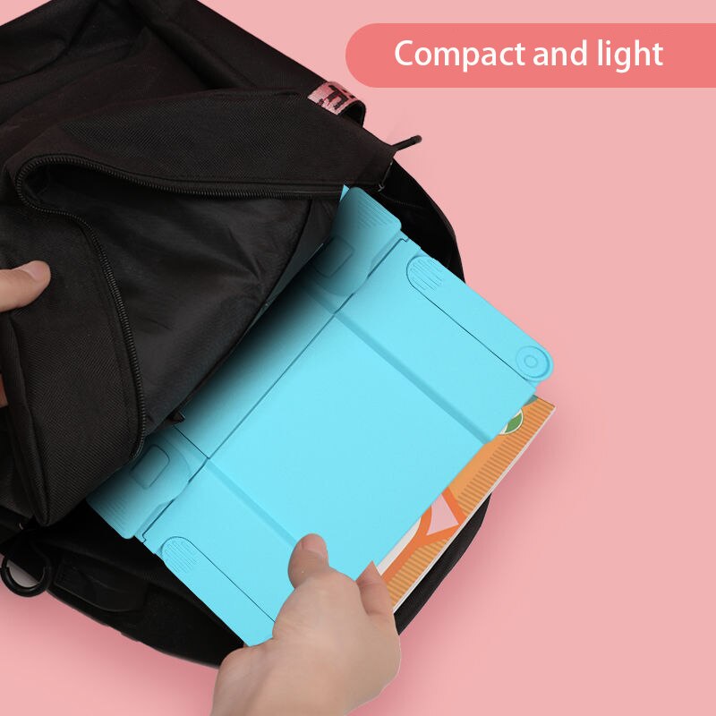 Desktop Vertical Book Stand Multifunctional Portable Reading Bookshelf Retractable One-handed Books for Adult Students Children