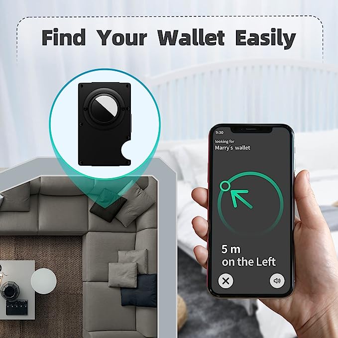 Men Aluminum Cardholder Wallet RFID Blocking Layer Slim Minimalist Card Holder Clip Protect Card Storage Capacity Box
