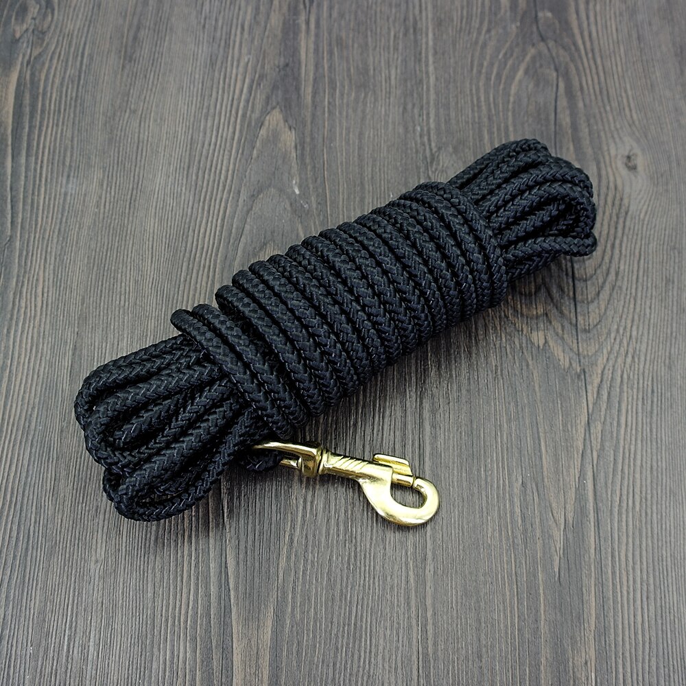 Nylon Hund Lange Leine Haustier Verfolgung Leine Schwarz Runde Seil Hunde gehen Ausbildung Blei Leinen 3 M/5 M /10 M/20 M Für Mittel groß Hunde: Schwarz 1 / 3M