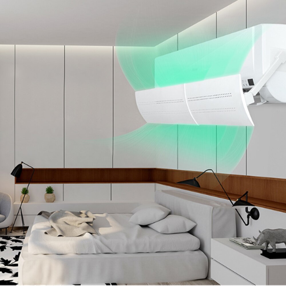 Adjustable Air Conditioner Cover Windshield Air Condition Baffle Shield Wind Guide Month Straight Anti-wind Shield