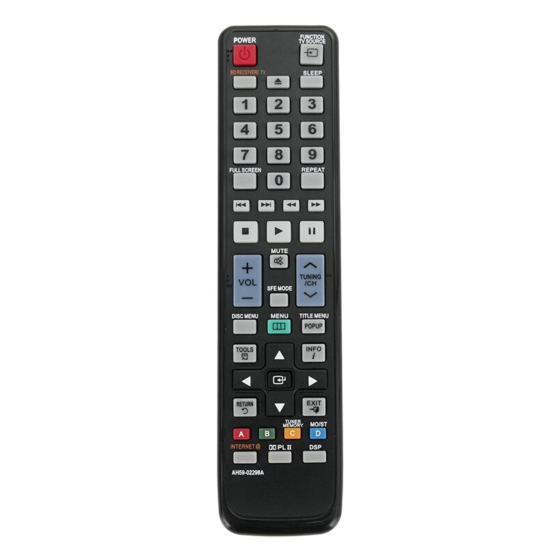 Ah59-02298A Replacement Remote Control Applicable For Samsung Bd Home Theater System Blu-Ray Htc5500 Htc6500 Htc5550 Htc6730W Ht: Default Title