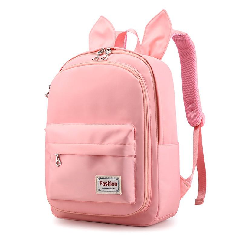 Söta skolväskor för flickor laptop ryggsäck junior skolväska för tonåring flickor barn kvinnor student skolryggsäck: Rosa