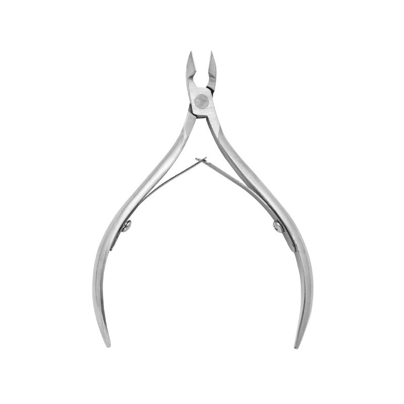 Tijeras para cutículas de acero inoxidable, herramientas de manicura y pedicura, Tijera para piel muerta plateada/arcoíris, herramienta de corte: A