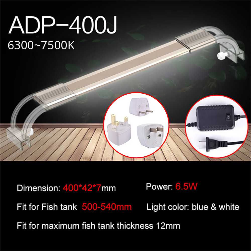 NICREW-éclairage Ultra mince ADP Led pour Aquarium 7500K, lampe pour Aquarium Chihiros en alliage d'aluminium, lampe pour Aquarium: ADP-400J