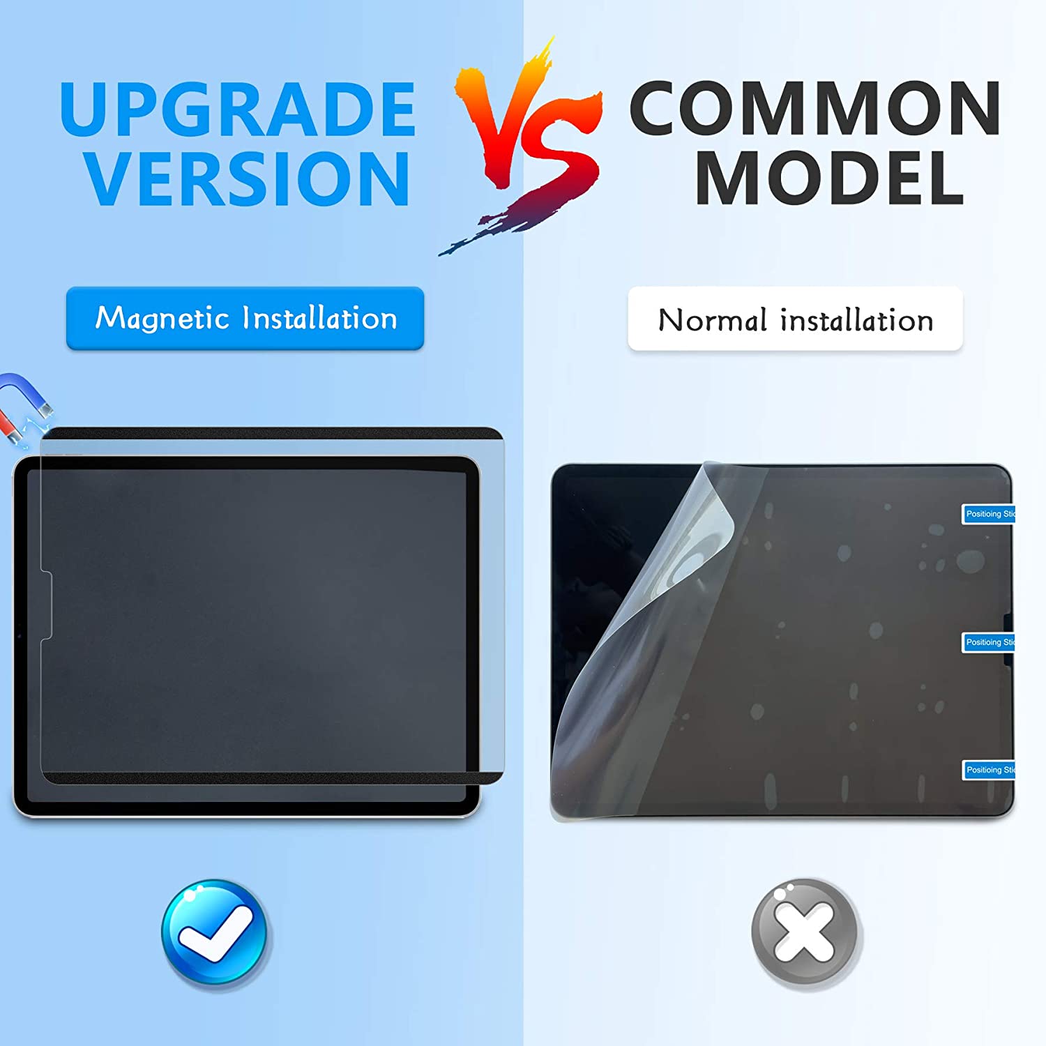 PaperLike Writing on Screen Protector for iPad Pro 11 iPad Air 4 10.9 10.2 7th 8th Removable Magnetic Attraction