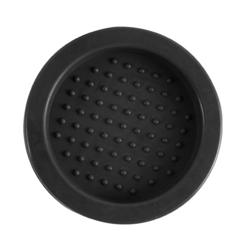 Silikon anti-skli kaffe tamper matte l-form kaffe tamping matte skrivebord operasjonsbord bar kaffe hjørne pad hjem kjøkken verktøy: Svart s