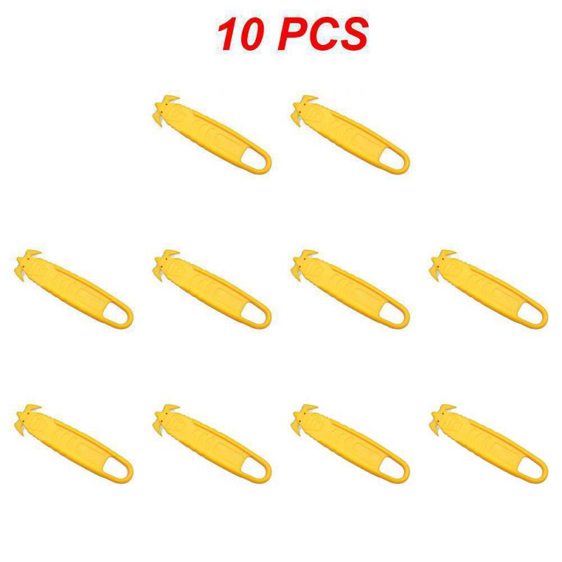 10/5/3/1Pc Safety Box Cutter Utility Mes Dubbelzijdig Mes Kartonnen Pakket Tape House Office Security Mes Tools: Bordeaux