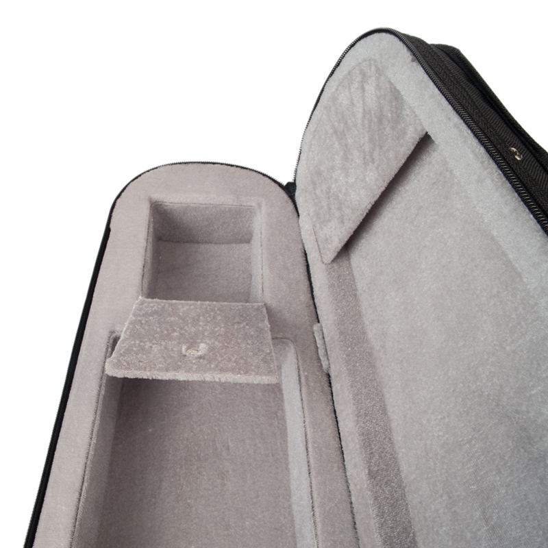 Violin Case Triangular Shape Violin Hard Case -Silver Inside Violin Parts