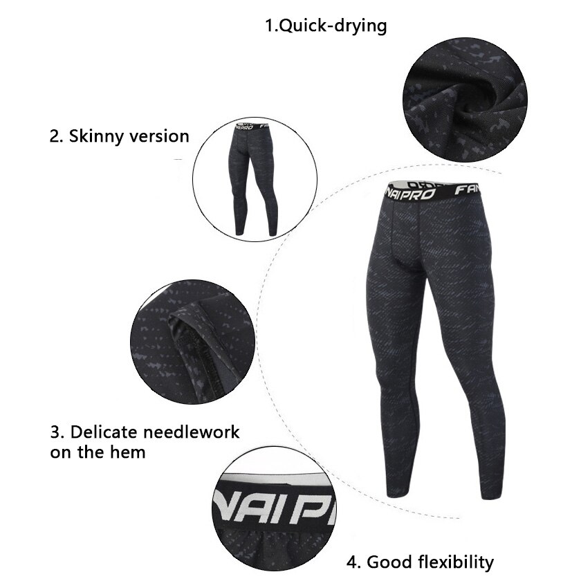 Sport Fitness Panty Mannen Sneldrogende Ademend Leggings Outdoor Rnnning Training Broek