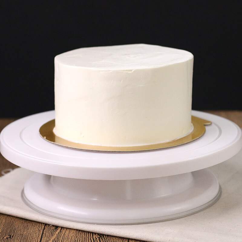 Best Plastic Icing Turntable Cake Decorating Stand Rotaing Cake Stand Spinner Revolving Cakes Turntable for Decoration 132