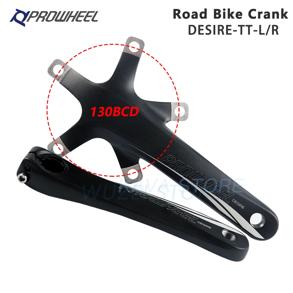 PROWHEEL ROAD Bike Crank 170 172.5mm 110/130BCD Crankset with BB Bottom Bracket Foldable Bicycle Cranks Aluminum Alloy