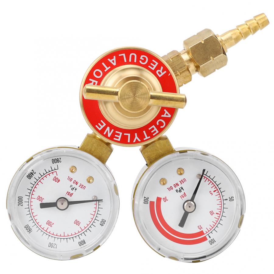 Air Pressure Regulator CGA200 Acetylene Regulator Gauge Female Thread for Commercial Industrial Use Argon Regulator