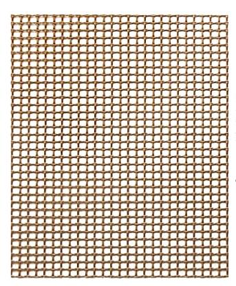 BBQ Grill Mat Non Stick Grill Mesh Mat Reusable Barbecue Baking Mats Grill Mat Mesh for Smoker Pellet Gas Charcoal Grill 33x40cm: golden