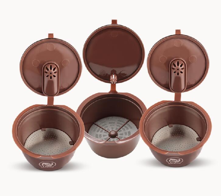 Filtro de cápsula de café Crema, actualización de 3ª generación, cafetera Dolce Gusto de dos tipos, cestas reutilizables rellenables para tazas de café: 2pcsNO1-1pcsNO2