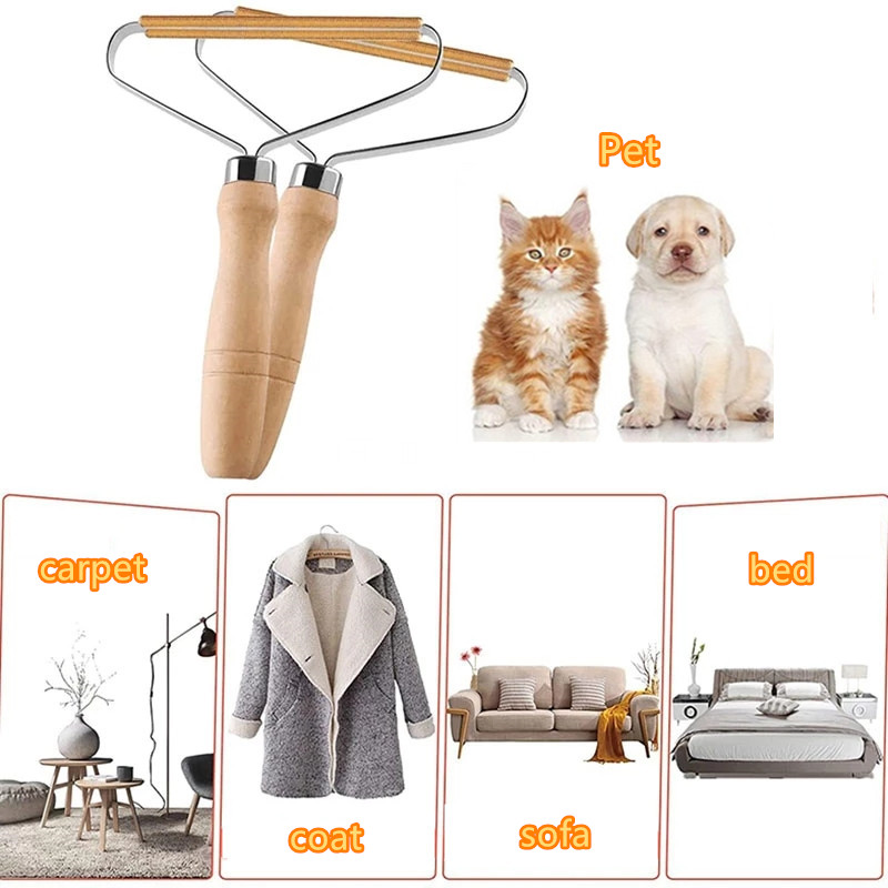 Agent d'épilation manuel Portable, tapis, manteau en laine, vêtements, brosse de rasoir, outil boule dépilatoire, tricot en peluche, rasoir Double face