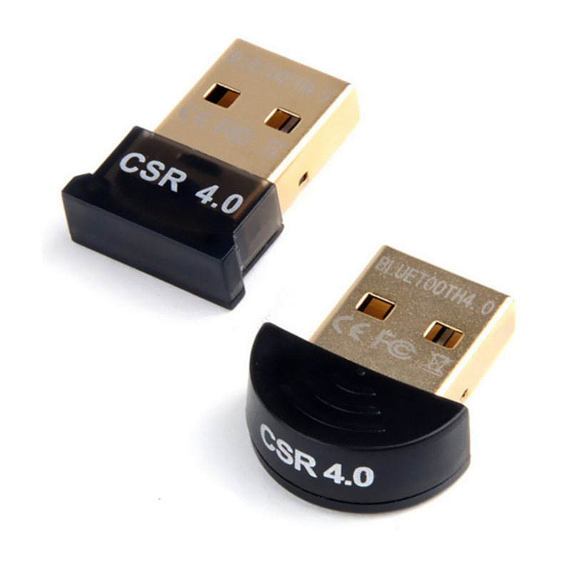 TEROW 3Mbps USB Bluetooth-compatible 4.0 Adapter CSR4.0 USB2.0 Transmitter Receiver with CSR8510 A10 chip for Laptop and Desktop: Default Title
