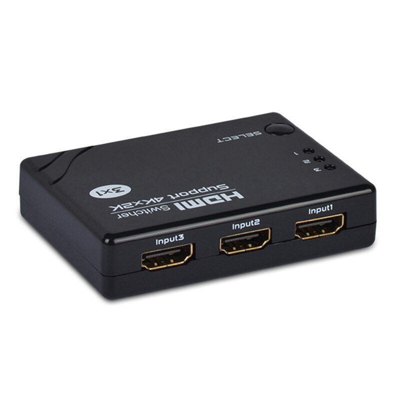 -FJGEAR 4K Hdmi Switch 3 Poorten Video Hdmi Switcher Splitter Box Hub 3 In 1 Out Met Ir Afstandsbediening controller Voor PS4