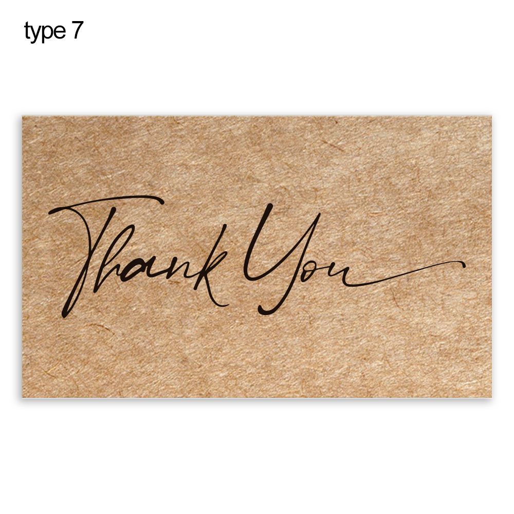 Cartes postales en papier kraft GT "Merci pour votre commande", cartes de voeux, attro, au détail en ligne, appréciation express, 30 pièces: green