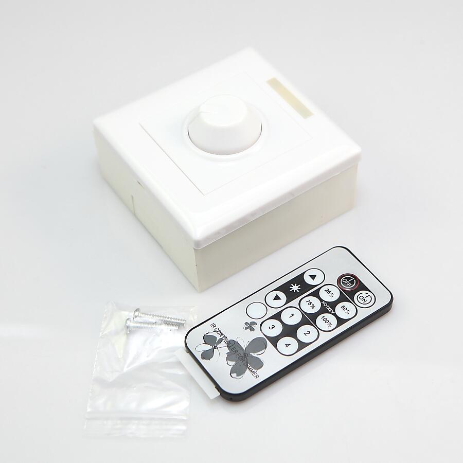 Dimmer LED IR Control remoto AC90-240V para bombilla LED regulable o tira de luces LED