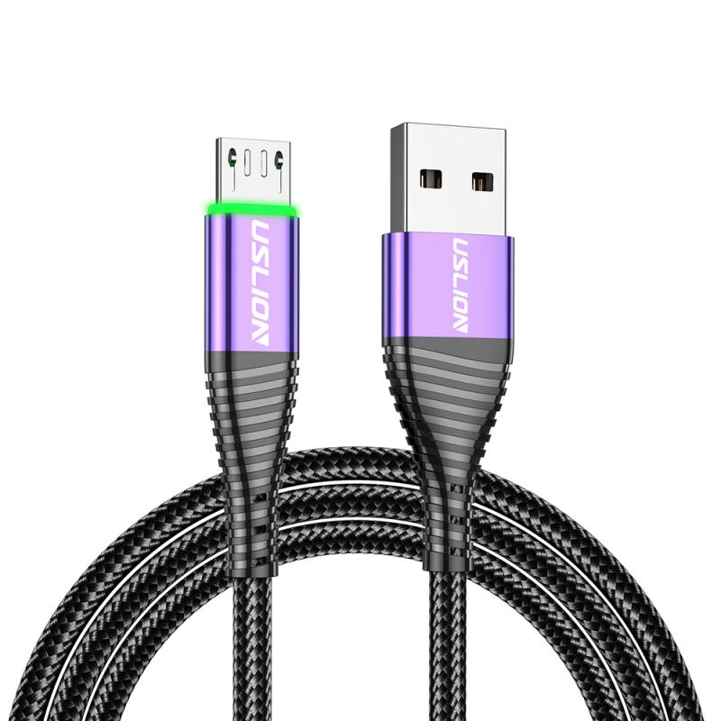 1m 2m Micro USB Cable 3A Fast Charge USB Data Cable For Samsung Xiaomi Redmi Note Tablet Android Mobile Phone USB Charging Cord: purple / 2m