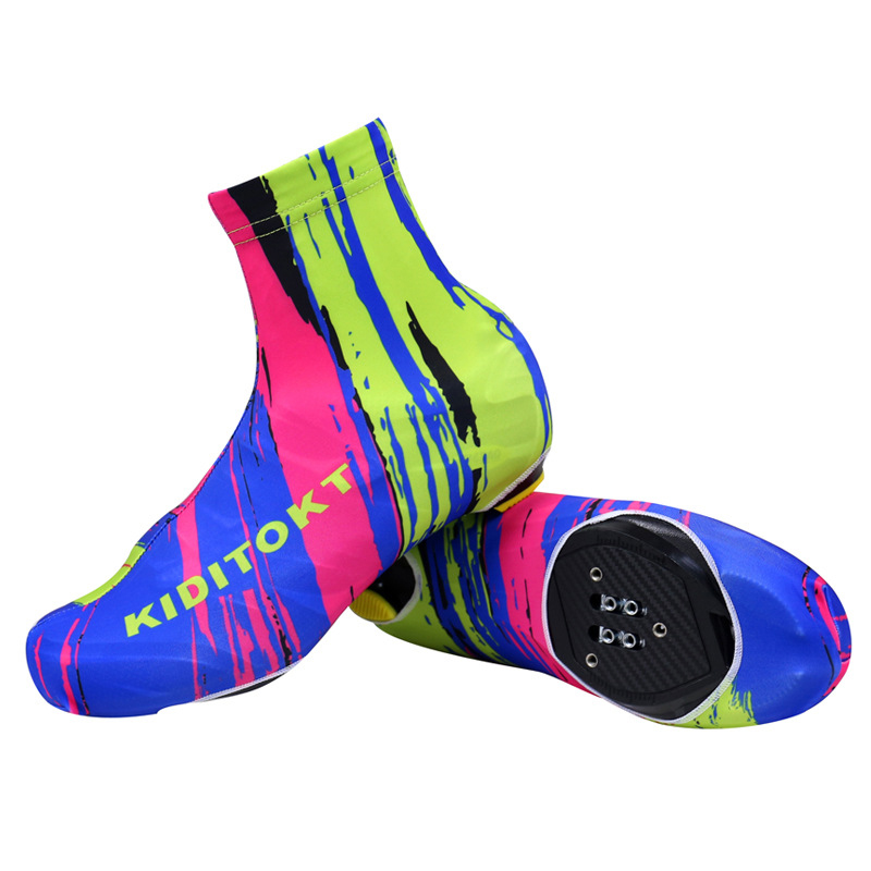 Cubierta impermeable para zapatos, cubierta para zapatos de ciclismo, chanclos cálidos para tacos de bicicleta de montaña y carretera, Protector de calzado para bicicleta Unisex: M / Lavanda